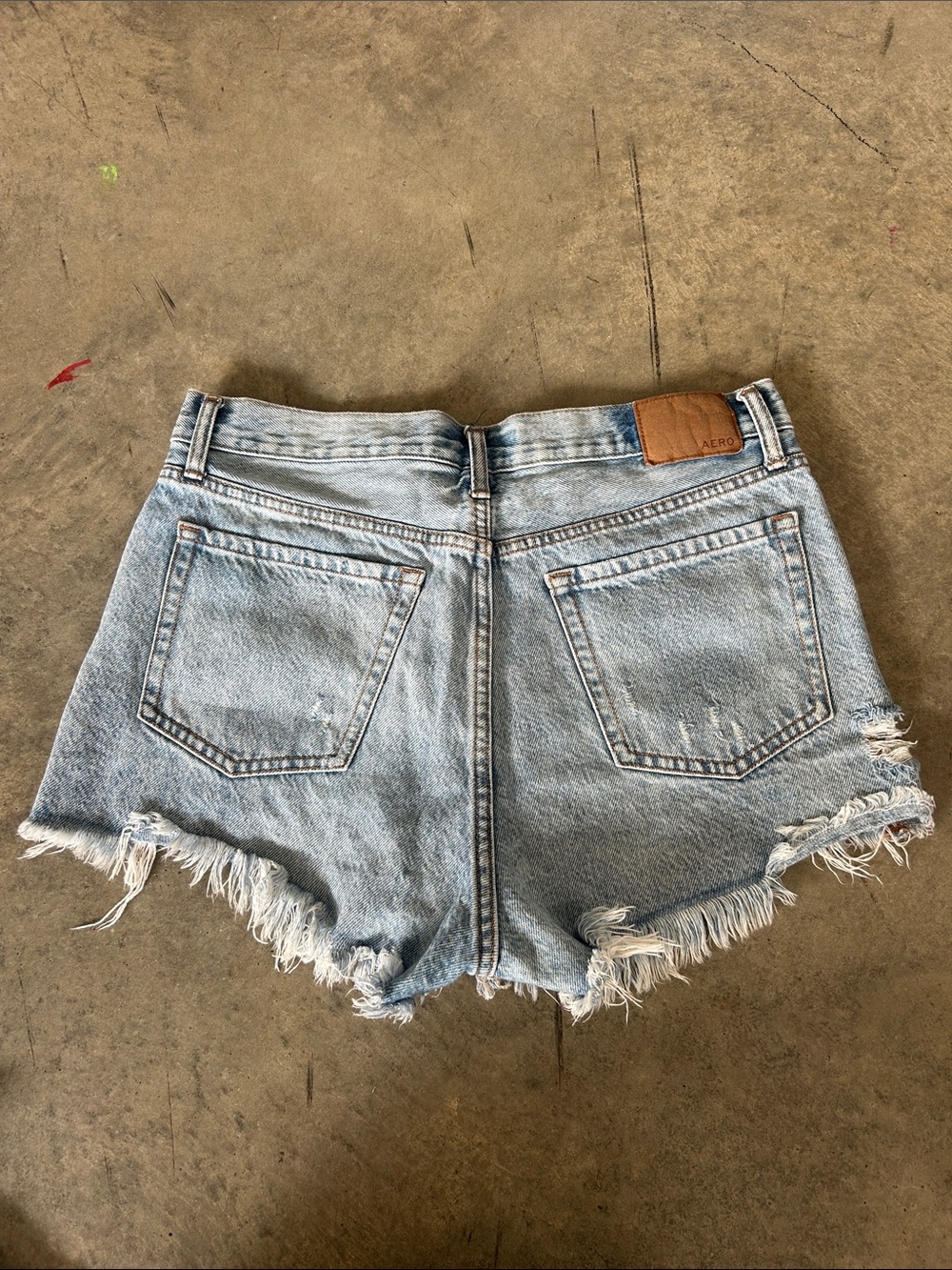 American Eagle Outfitters, Aeropostale, & ThCreasa Blue Jean Distressed Shorts - Picture 5 of 13